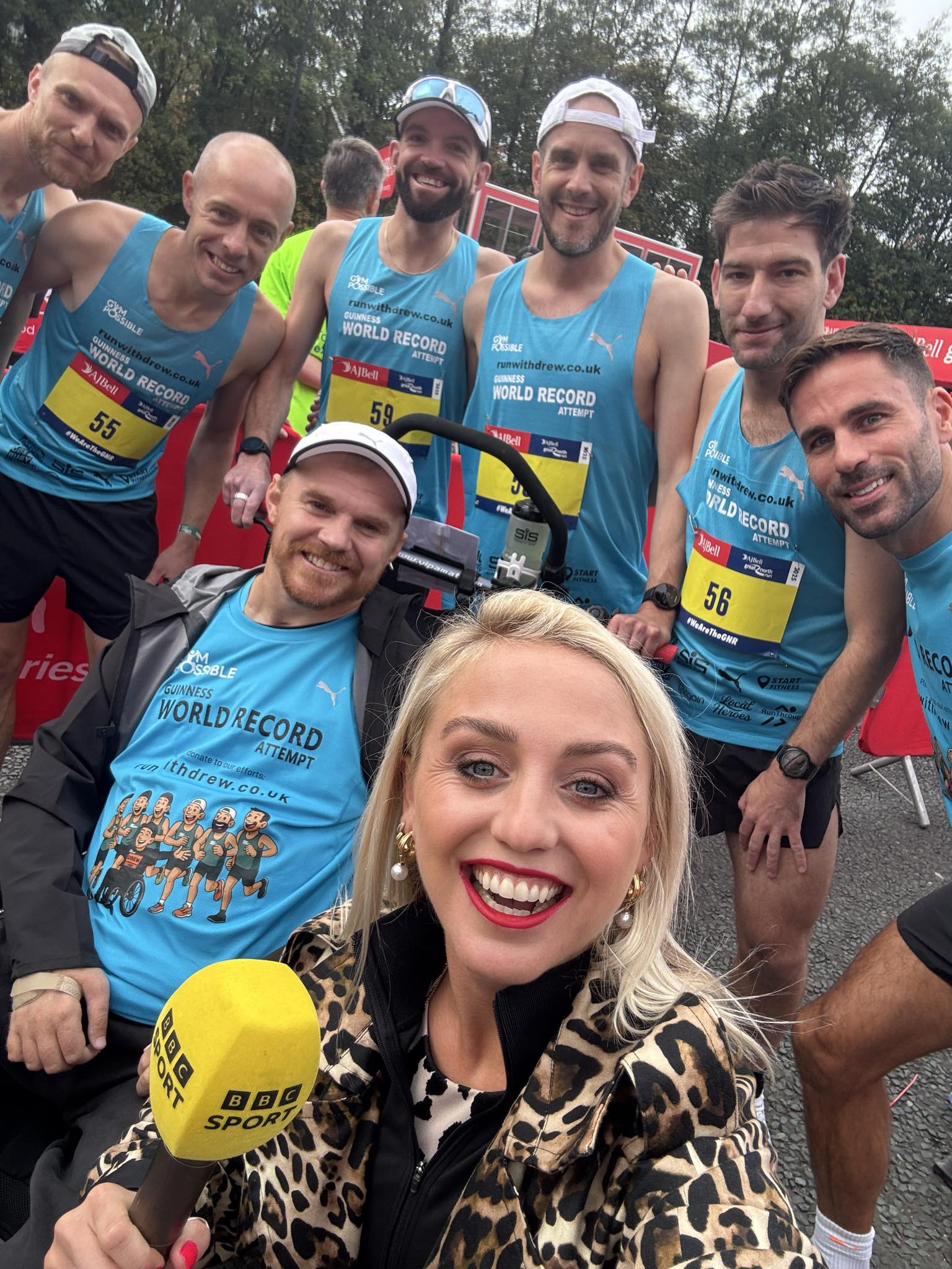 Pre Race BBC Interview, 2025 Great North Run start line